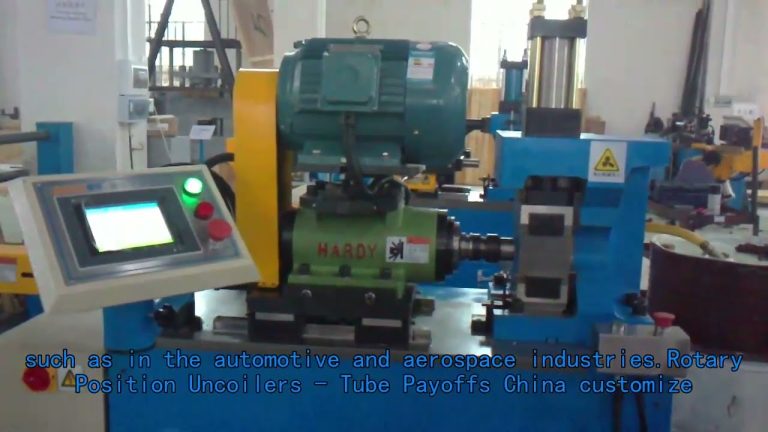 Semi-automatic tube bending machines for boiler tubes China customize,te-300 exhaust tube endformer.